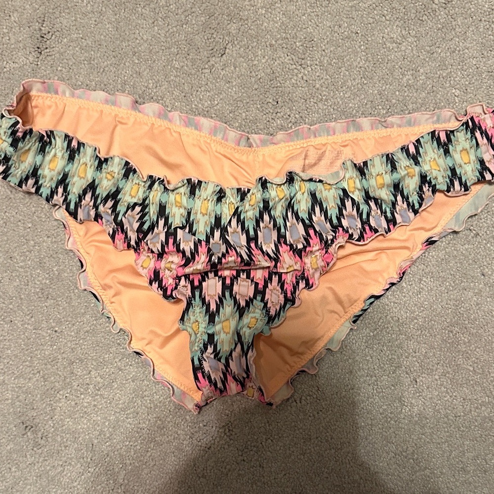 Victoria’s secret Colorful Ruffled cheeky Bikini Bottoms